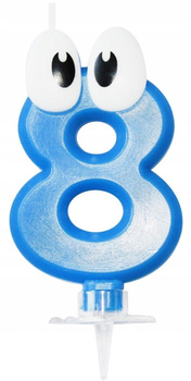 Świeczka Cyferka - Ludek Nr 8 1Szt. 8Cm Arpex