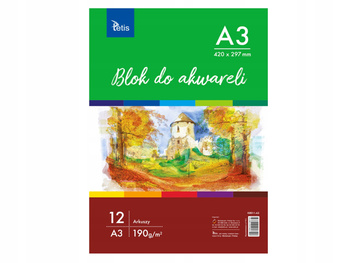 Blok Do Akwareli A3,190G/M2,12 Ark. Tetis