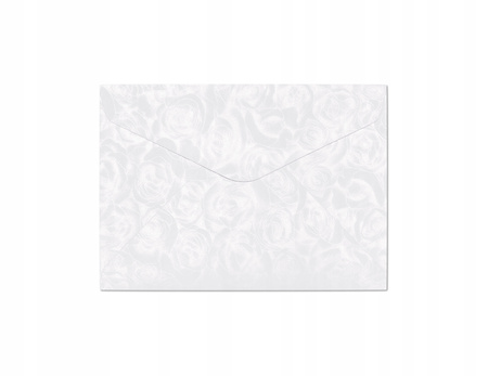 Koperta C6 Róże Biały 120g 10szt 280211 Galeria Papieru