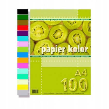 Papier Kolorowy A4-100 J.Różowy Kreska