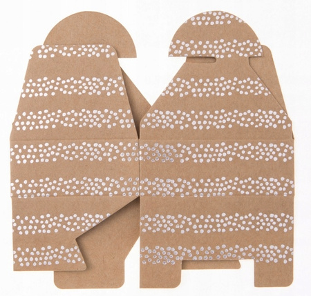 Pudełka Candy 6X7,5X2,5 Cm, Srebrne Paski, 4 Szt. DpCraft