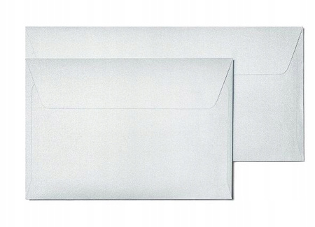 Koperta C 6 Pearl Srebrna 10 Sztuk Galeria Papieru