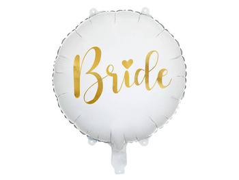 Balon Foliowy Bride 45Cm, Biały Partydeco