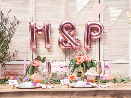 Konfetti Kółka, Różowe Złoto, 15g Partydeco