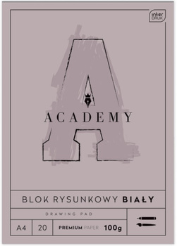 Blok Rysunkowy A4 20 100g Academy Interdruk