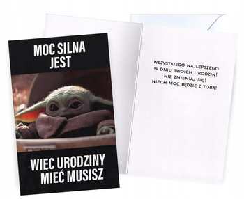 Karnet DHS-012 Urodziny (Baby Yoda)