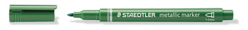 Marker Metaliczny Metallic Marker, Okrągła Końcówka, Zielony, Staedtler, 1 sztuka
