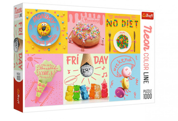 Puzzle 1000 Neon Color Line - Słodki Tydzień Trefl