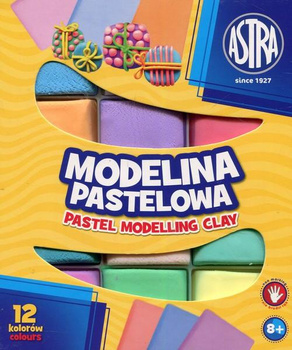 Modelina Pastelowa Astra 12 Kolorów Astra