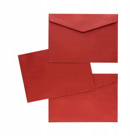 Koperta C5 Pearl Czerwony 150g 10szt. Galeria Papieru