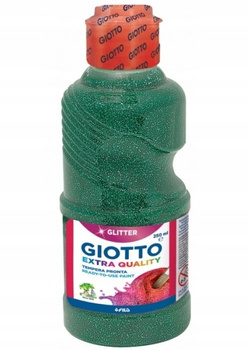 Farba Plakatowa Giotto 250Ml Glitter Zielona Lyra