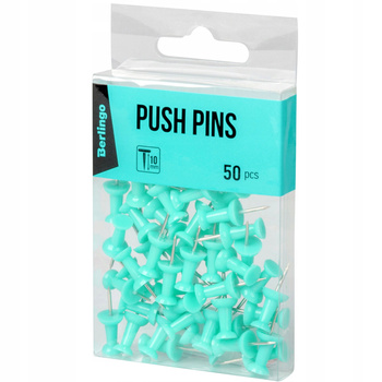 Pinezki 50 Szt. Mix (Fiolet, Ziel, Róż, Nieb) Berlingo