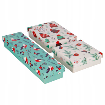 BN-Zestaw 3 Szt. Świątecznych Pudełek Incood