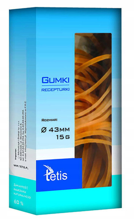 Gumki Recepturki 43Mm 15G Tetis