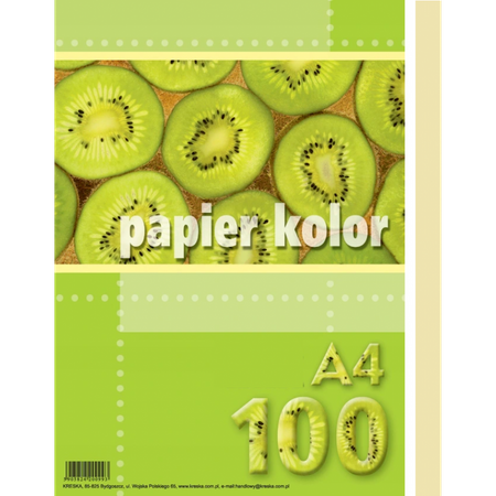 Papier Kolorowy A4-100 Waniliowy Kreska