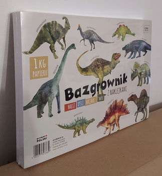 Papier Blok Rysunkowy Bazgrownik Naklejki Dino Interdruk