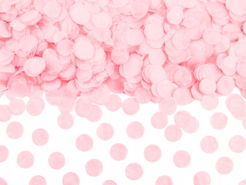 Konfetti Kółka, Jasny Różowy, 15g Partydeco