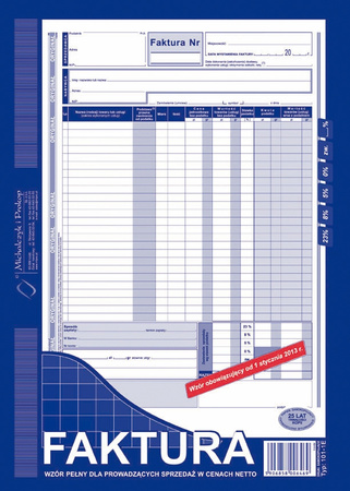 Druk Faktura A4 (pełna) 101-1E Michalczyk