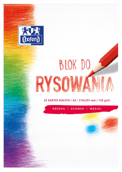 Blok Rysowania A4 20K 120G Biały Oxford