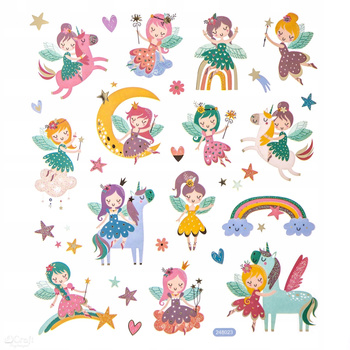 Naklejki Z Brokatem Wróżki, 28 Szt. Dpcraft