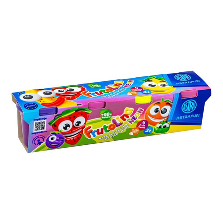 Masa Plastyczna Neon Frutolina Fun 4 Szt X 100 G Astra