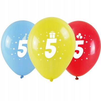 Balony Z Nadrukiem Cyferki 1 (3 Szt.) Arpex