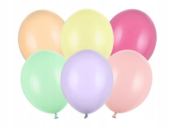 Balony Strong 30cm, Pastel Mix Partydeco