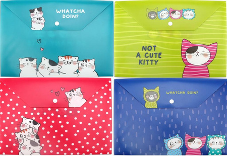 Teczka Plastikowa Z Zatrzaskiem So Many 1 sztuka Happy Color (qx)