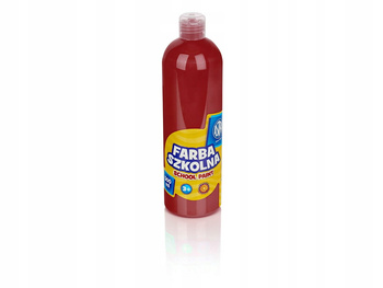 Farba szkolna Astra 500 ml - czerwona ciemna Astra