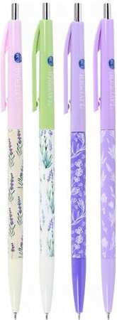 Długopis Automatyczny Lavender, Niebieski, Różne Motywy, 0.5Mm, M&G Happy Color, 1 sztuka (qx)