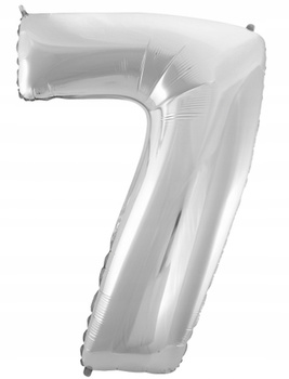 Balon Foliowy B&C "Cyfra 7", Srebrna, 92 Cm Godan