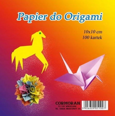 Papier Do Origami 10X10Cm. Kormoran