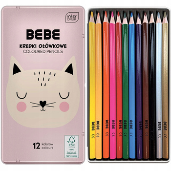 Kredki Ołówkowe Bb Metal 12k Girls Interdruk
