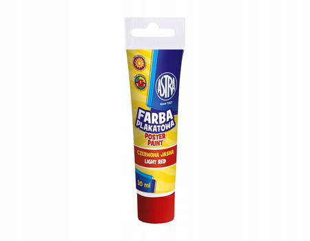 Farba Plakatowa Tuba 30 Ml - Czerwona Jasna Astra