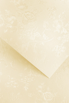 Karton Ozdobny Floral Kremowy 20szt 220g 203302 Galeria Papieru