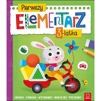 Pierwszy Elementarz 3-Latka. Nauka, Zabawa, Wycinanki, Naklejki, Piosenki Aksjomat