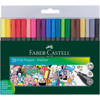 Cienkopis Grip Etui 20Szt Faber-Castell