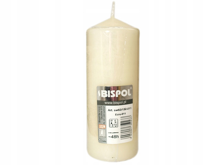 Świeca Walec 60/150 Ecru. Bispol