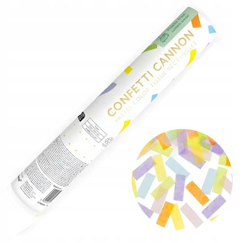 Tuba Z Konfetti, Pastel Mix, 20cm Partydeco