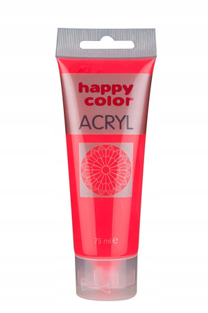 Farba Akrylowa 75Ml, Zielony Fluo, Happy Color