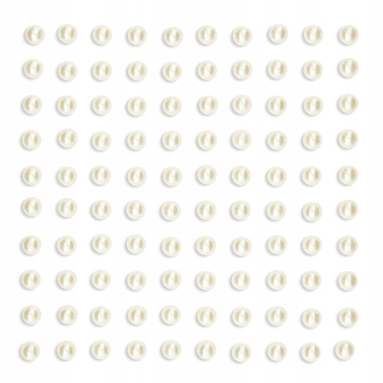 Perły Samoprzylepne 5 Mm, 100 Szt. Ivory Dpcraft