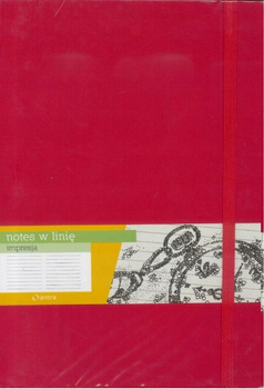 Notes Impresja B5 Linia Czerw. Antra