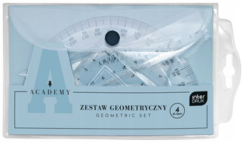 Zestaw Geometryczny W Etui 4el Academy Interdruk