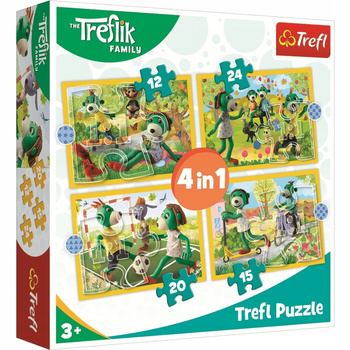 Puzzle 4W1 Wspólne Zabawy Treflików Trefl