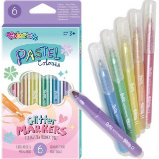 Flamastry Pastel Brokat 6kol 82565 Colorino
