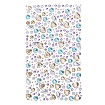 Kryształki Samoprzylepne, 250 Szt. Pastel Dpcraft