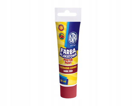 Farba Plakatowa Tuba 30 Ml - Czerwona Ciemna Astra