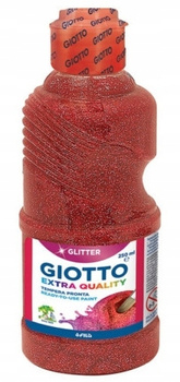 Farba Plakatowa Giotto 250Ml Glitter Czerwona Lyra