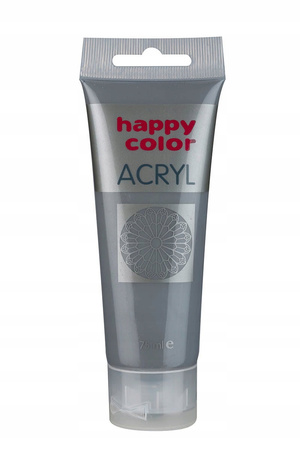 Farba Akrylowa 75Ml, Szary, Happy Color