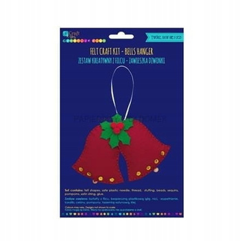 BN-Zestaw Kreatywny Z Filcu Zawieszka Dzwonki Dpcraft